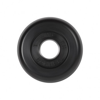 Диск обрезиненный черного цвета MB Barbell MB-PltB31-1