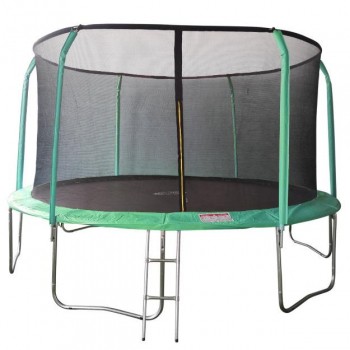 Батут 14FT 4,27м SportElite фиберглас с защитной сеткой внутрь и лестницей GB102011-14FT