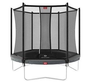 Батут BERG Favorit Regular 330 Grey + защитная сетка Safety Net Comfort