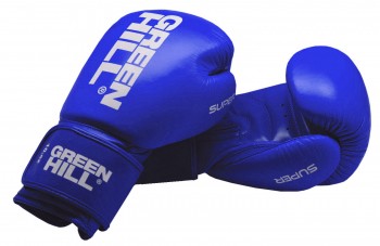 Перчатки боксерские GreenHill SUPER 10 OZ BGS-2271LR синие