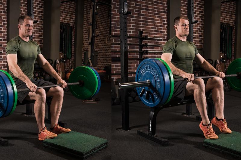 Тренируем голень дома. Подъем на носки сидя