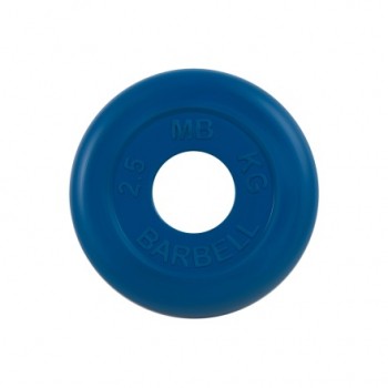 Диск обрезиненный синего цвета MB Barbell MB-PltC51-2,5