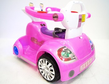 Электромобиль-ходунки RiverToys 1688 розовый