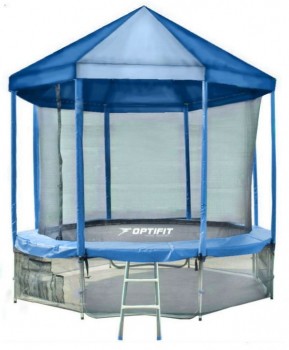 Батут Optifit Like Blue 16ft с синей крышей