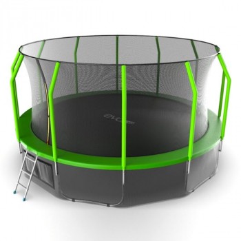 Батут Optifit Like Green 12ft с желтой крышей