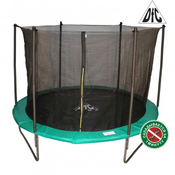 Батут DFC JUMP 8 ft складной, с сеткой green