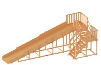 Зимняя заливная горка MoyDvor Снежинка-2 (SWAN-2)