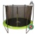 Батут DFC JUMP 8 ft складной, с сеткой apple green