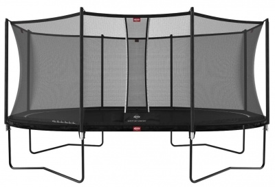 Батут BERG Grand Favorit Regular 520 Black + защитная сетка Safety Net Comfort
