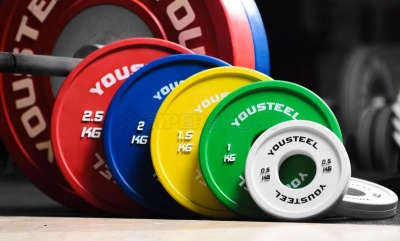 Диски тренировочные малые Yousteel белый 0.5 кг