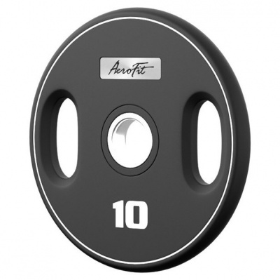 Олимпийский полиуретановый диск 10 кг Aerofit AFPUPLB10