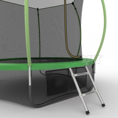 Батут с внутренней сеткой и лестницей EVO JUMP Internal 10ft (Green) + нижняя сеть