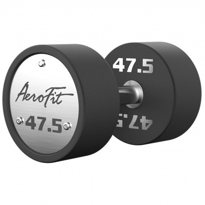 Набор полиуретановых гантелей, 40-50 кг, 5 пар AeroFit AFPUDB40-50