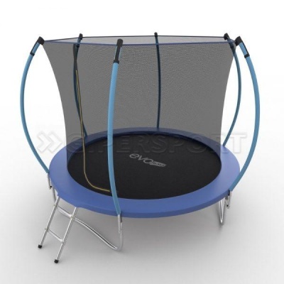Батут с внутренней сеткой и лестницей EVO JUMP Internal 8ft (Blue)