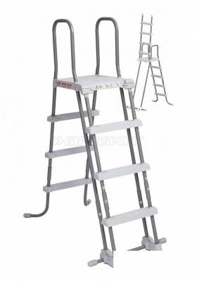 Каркасный бассейн INTEX GreyWood Prism Frame Premium (круг) 4.57 х 1.22 м (фил.-насос 3785л\ч, лестница)