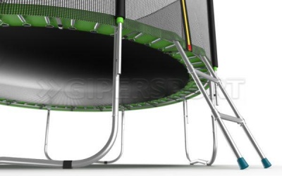 Батут с внешней сеткой и лестницей EVO JUMP External 16ft (Green)