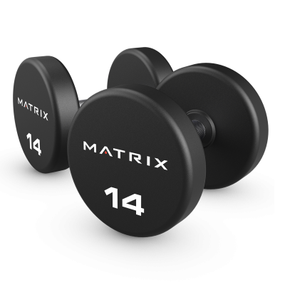 Гантели обрезиненные 2 кг. Matrix MAC-02RUB-DB-R