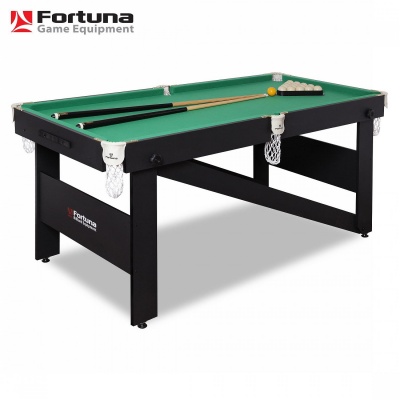 БИЛЬЯРДНЫЙ СТОЛ FORTUNA HOBBY BF-630R РУССКАЯ ПИРАМИДА 6ФТ С КОМПЛЕКТОМ АКСЕССУАРОВ