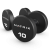 Гантели с уретановым покрытием, 1 кг. Matrix MAC-01URE-STUDB