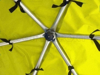 Батут Optifit Like Green 14ft с желтой крышей