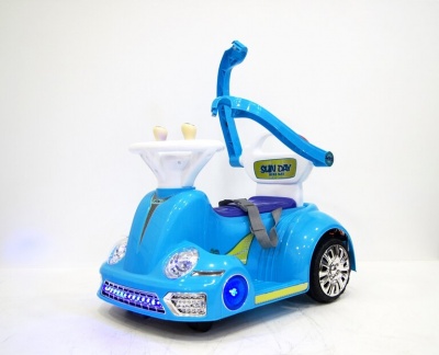 Электромобиль-ходунки RiverToys 1688 голубой
