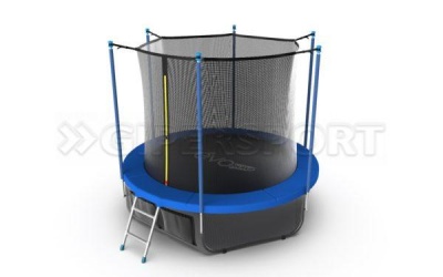 Батут с внутренней сеткой EVO JUMP Internal 8ft (Sky) + нижняя сеть