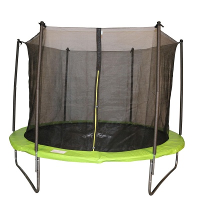 Батут DFC JUMP 8 ft складной, с сеткой apple green
