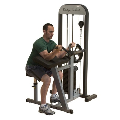Блочный тренажер Body Solid бицепс-трицепс с весовым стеком 95 кг