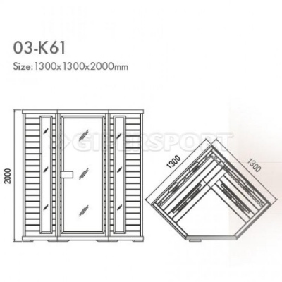 Инфракрасная сауна H03-K61