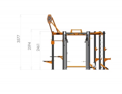 Профессиональный комплекс для групповых, функциональных, кросфит и workout тренировок Inotec Р6 TOP | sportres.ru