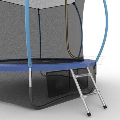Батут с внутренней сеткой и лестницей EVO JUMP Internal 10ft (Blue) + нижняя сеть