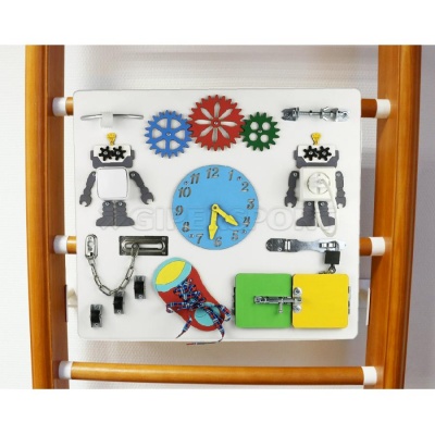 Шведская стенка Kampfer Helena Wall Busyboard (классический, ореховый, натуральный, жемчужный)