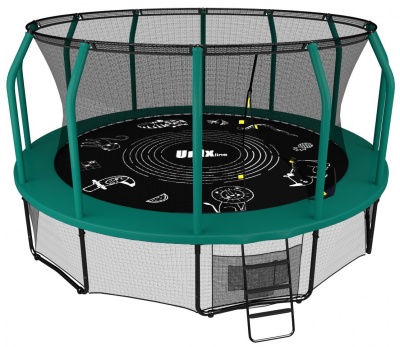 Батут UNIX line SUPREME GAME 16 ft (green)