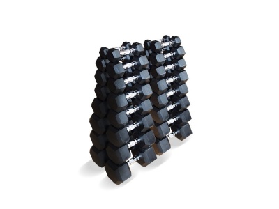 Набор гексагональных гантелей Original Fittools 16 пар от 1 до 25 кг