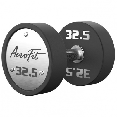 Набор полиуретановых гантелей , 27,5-37,5 кг, 5 пар AeroFit AFPUDB27.5-37
