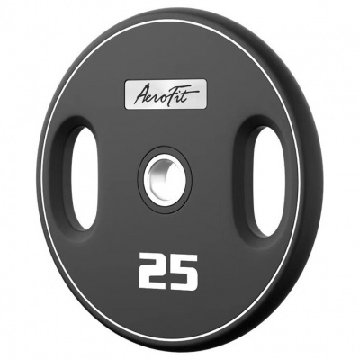 Олимпийский полиуретановый диск 25 кг Aerofit AFPUPLB25