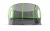 Батут Optifit Like Green 12ft с желтой крышей Батут Optifit Like Green 12ft с желтой крышей