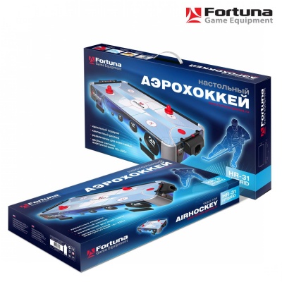 Настольный аэрохоккей FORTUNA HR-31 BLUE ICE HYBRID 86Х43Х15СМ