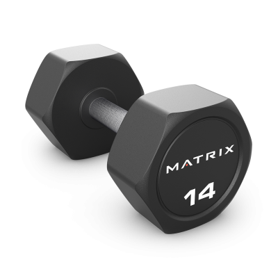 Гексагональные гантели с уретановым покрытием 2 кг. Matrix MAC-02URE-HEXDB